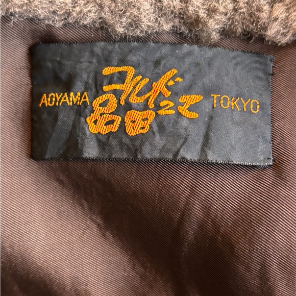 Vegan Leather Long Coat with Faux Fur Collar Medium - Picture 5 of 5